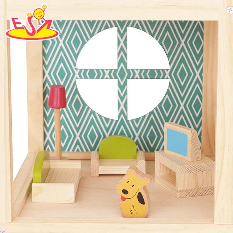 Nuevo diseño Macaron lindo juguete de cocina de madera para niños W10C582